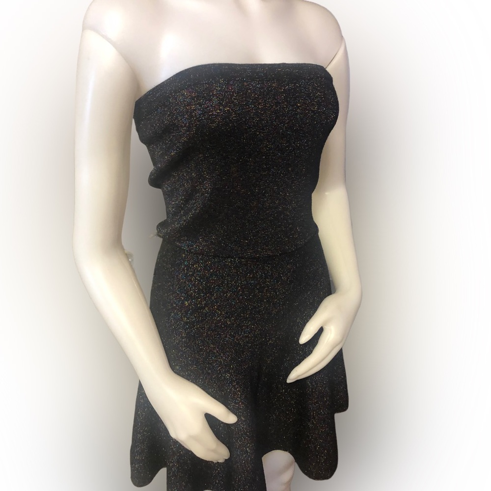 Hypr Sparkly Strapless Dress